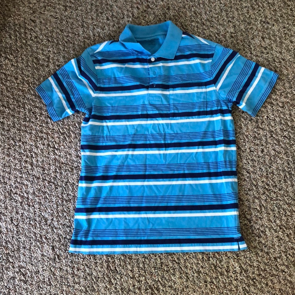 Croft and Barrow blue polo